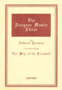 The Dungeon Master Editor (United Kingdom, Amiga) - Atari ST Manual Page 001