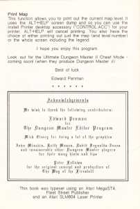 The Dungeon Master Editor (United Kingdom, Amiga) - Atari ST Manual Page 022
