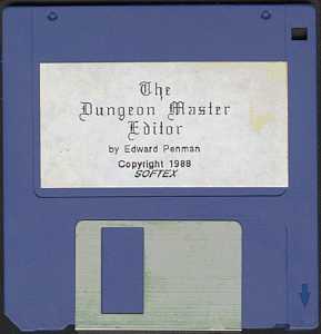 The Dungeon Master Editor (United Kingdom, Amiga) - Disk Front