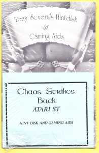 Tony Severa's Hintdisk And Gaming Aids - Chaos Strikes Back (Atari ST) - Package Front Tony Severa's Hintdisk And Gaming Aids - Chaos Strikes Back (Atari ST) - Package Front