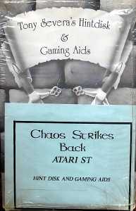 Tony Severas Hintdisk And Gaming Aids - Chaos Strikes Back (Atari ST) - Front Tony Severas Hintdisk And Gaming Aids - Chaos Strikes Back (Atari ST) - Front